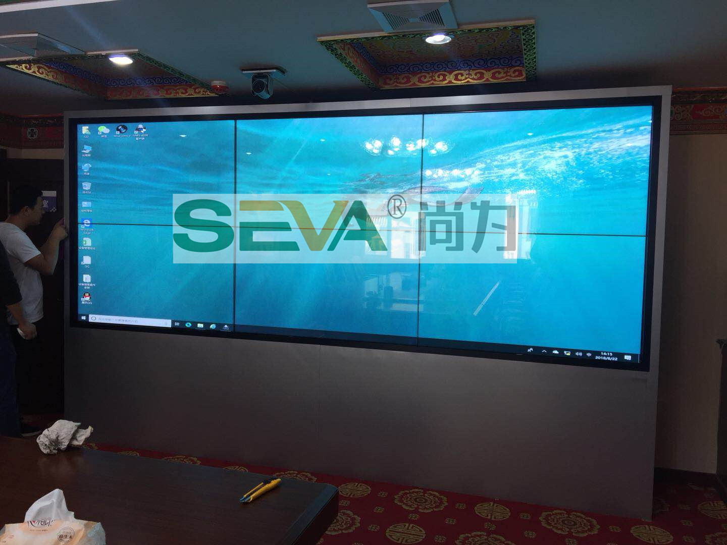 SEVA 55寸液晶拼接屏助力于甘肅交建集團信息化建設